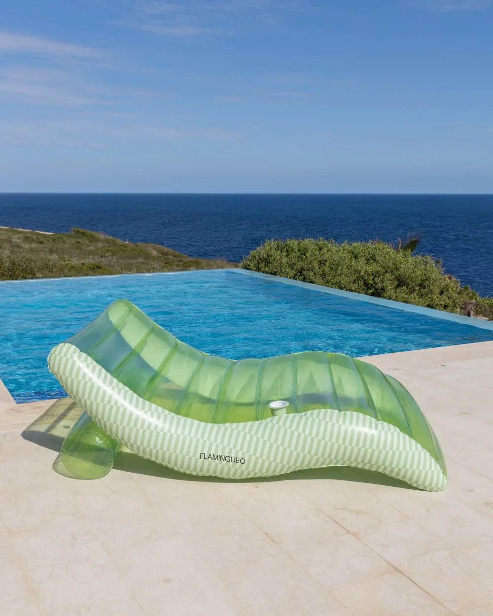 Flotador tumbona verde - PALERMO - Flamingueo