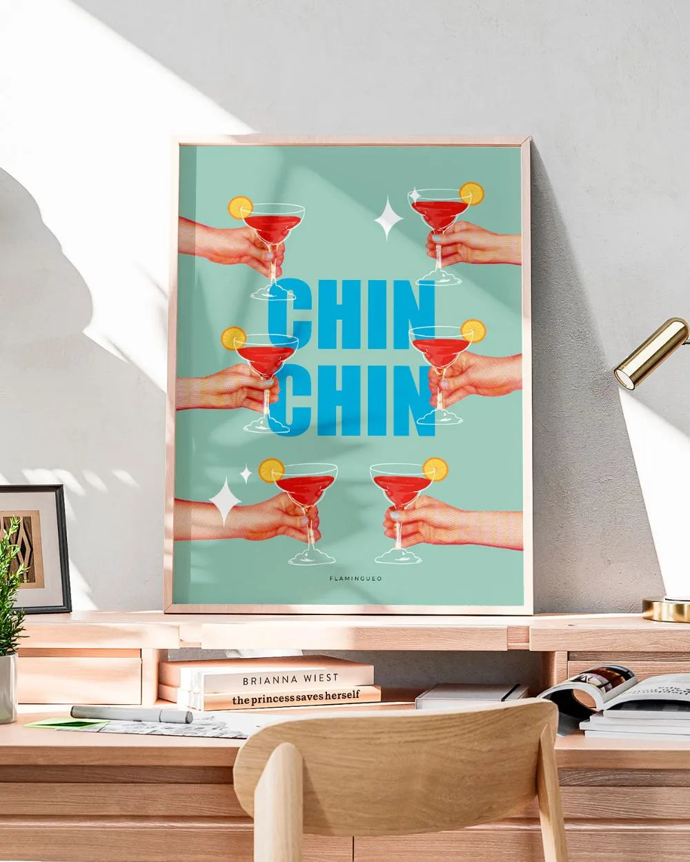 Lámina Decorativa Chin Chin - BLOODY - Flamingueo