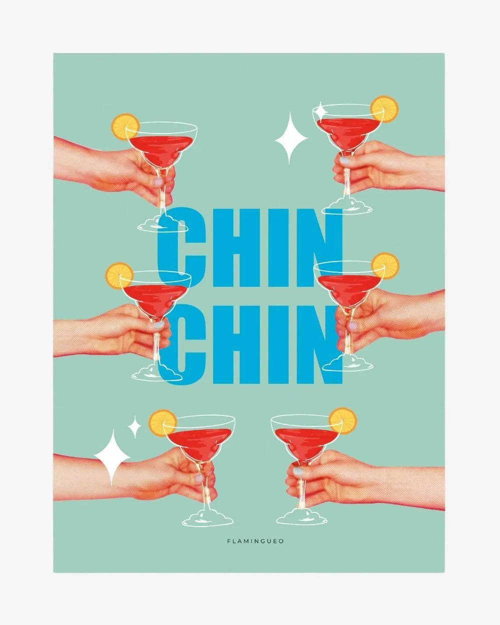 Lámina Decorativa Chin Chin - BLOODY - Flamingueo