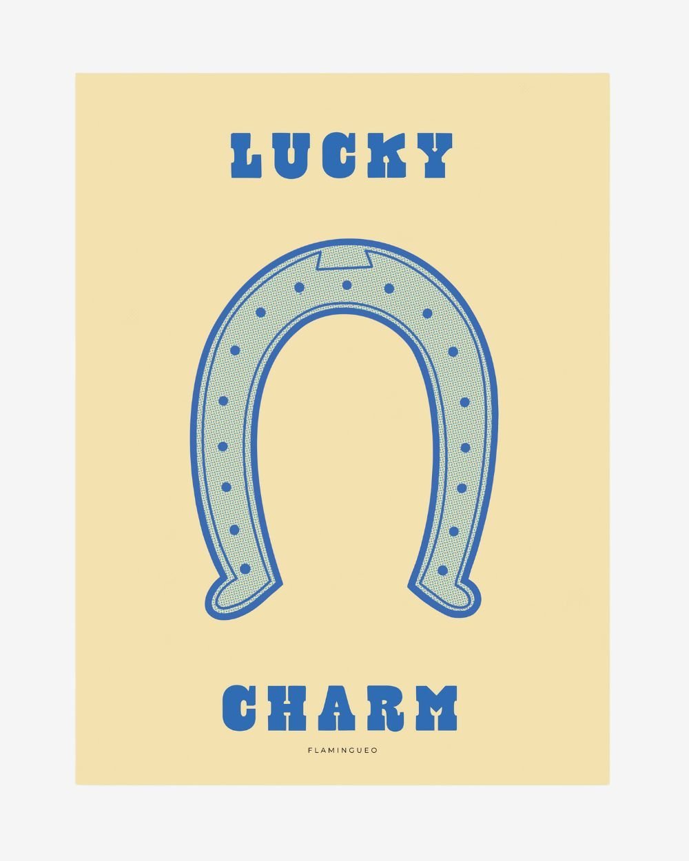 Lámina Decorativa Lucky Charm - WOODY - Flamingueo