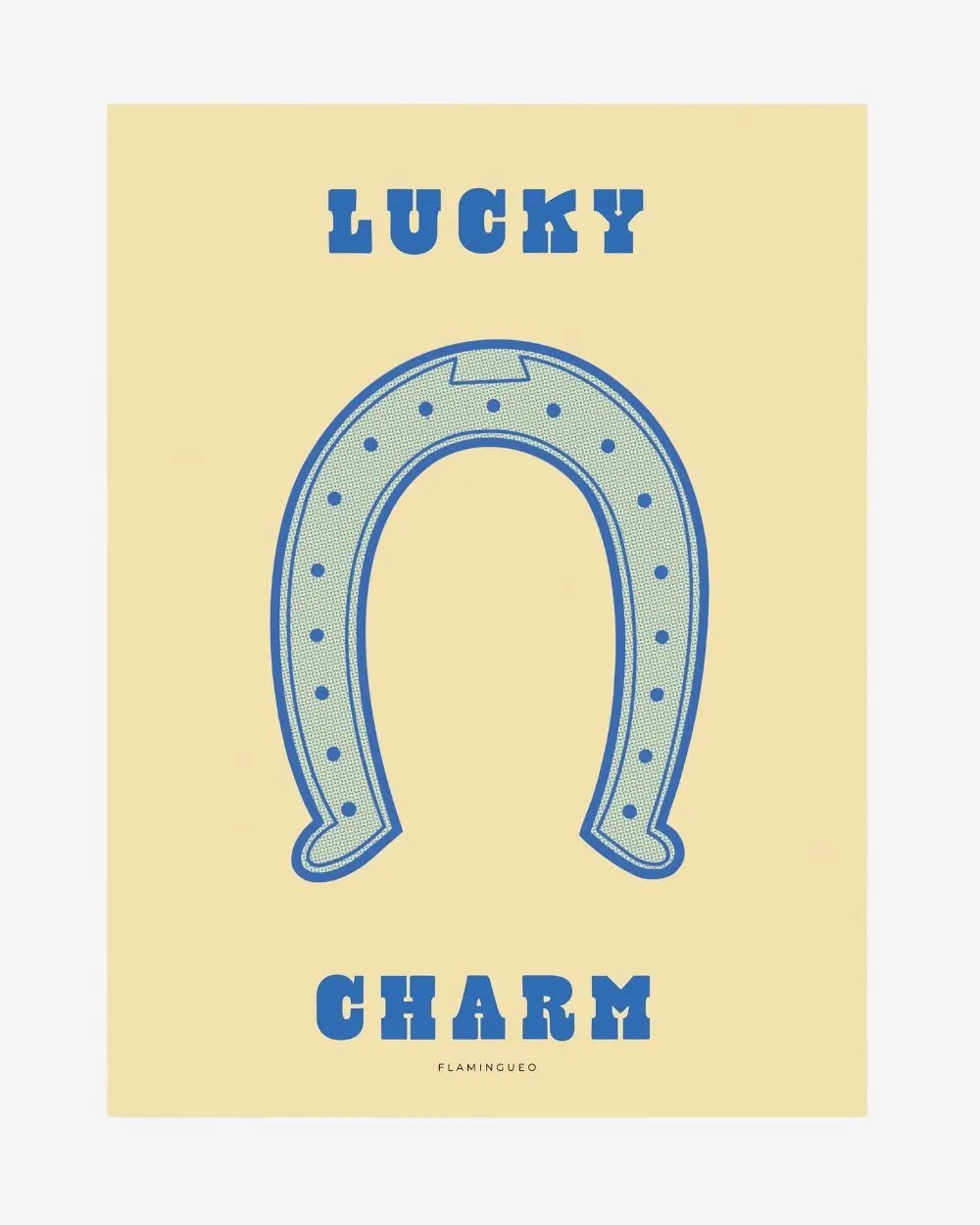 Lámina Decorativa Lucky Charm - WOODY - Flamingueo