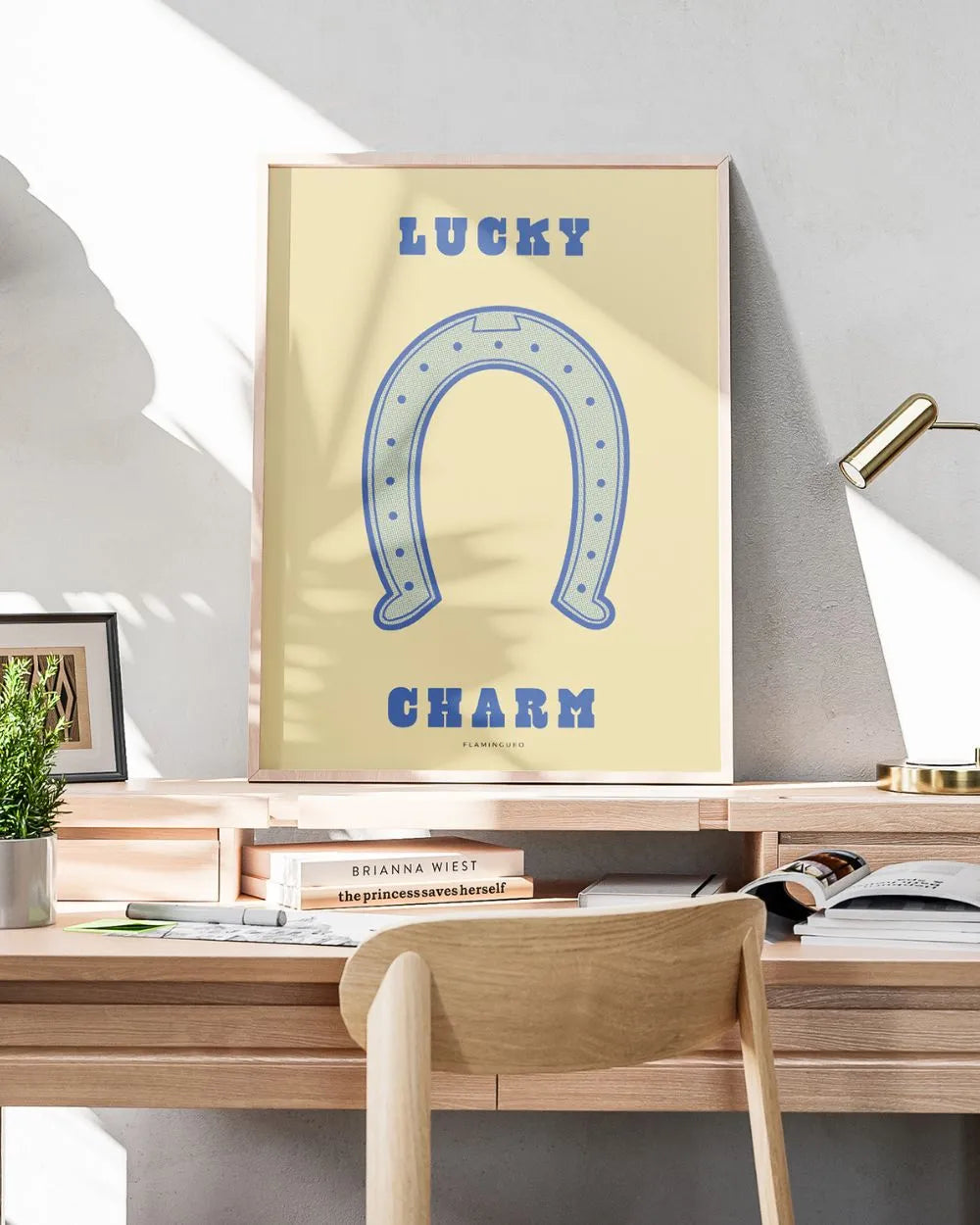 Lámina Decorativa Lucky Charm - WOODY - Flamingueo