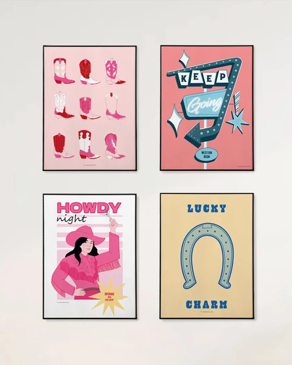 Lámina Decorativa Lucky Charm - WOODY - Flamingueo