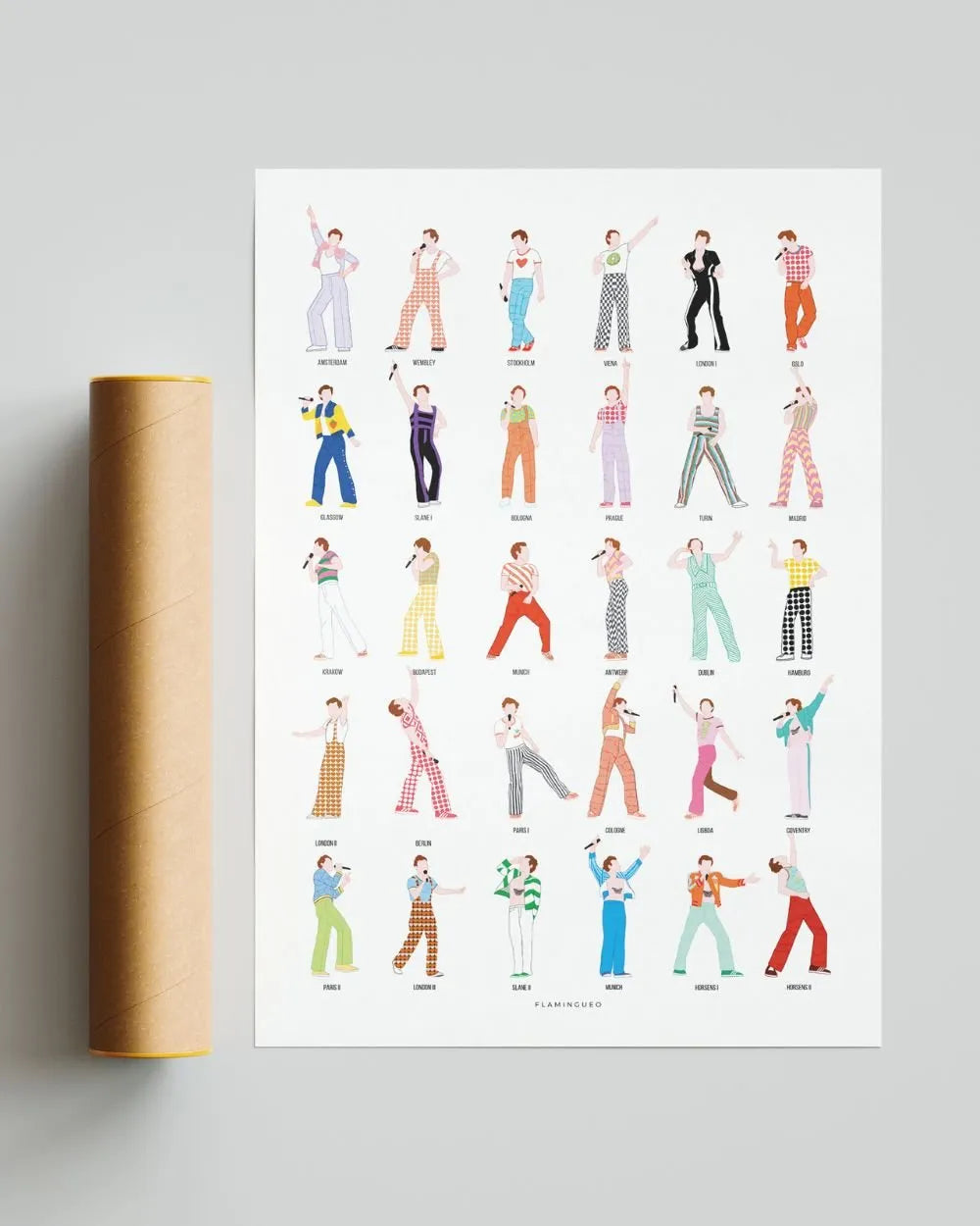 Lámina Decorativa Pared - LOVE - Flamingueo