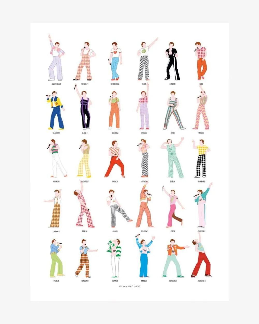 Lámina Decorativa Pared - LOVE - Flamingueo