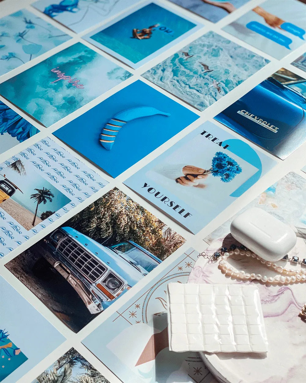 Mini set de 50 fotos - BLUE OCEAN LITE - Flamingueo