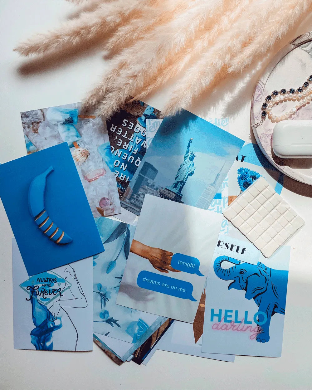 Mini set de 50 fotos - BLUE OCEAN LITE - Flamingueo