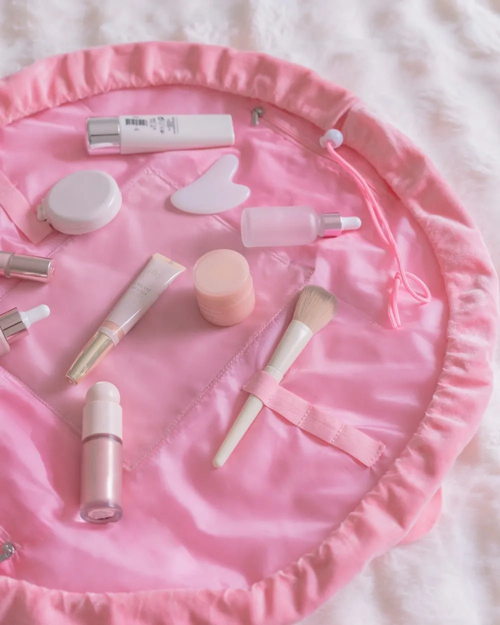 Kulturbeutel mit verstellbarem Kordelzug - ARIEL - Flamingueo