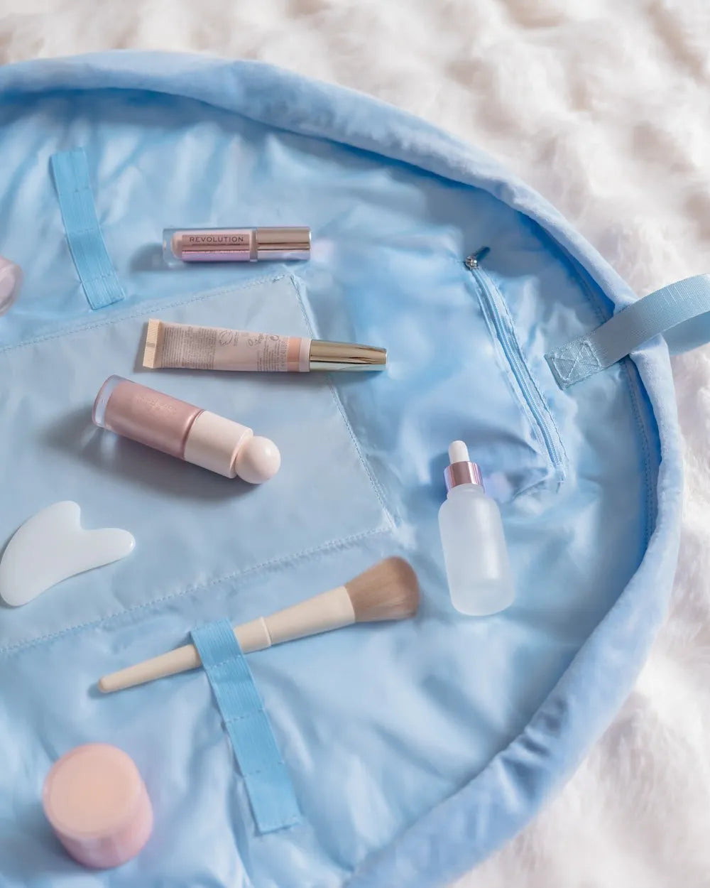 Kulturbeutel mit verstellbarem Kordelzug - ARIEL - Flamingueo