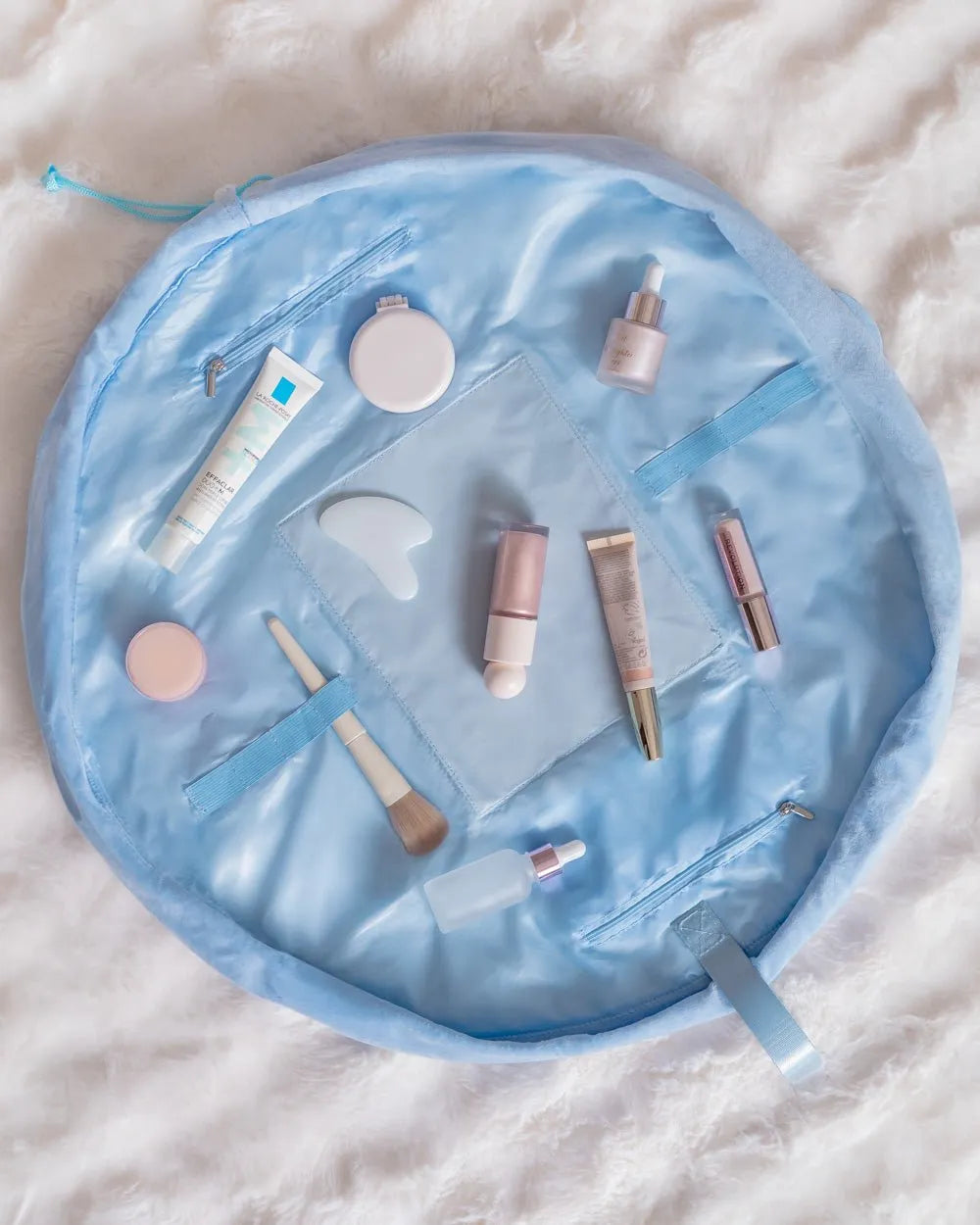 Kulturbeutel mit verstellbarem Kordelzug - ARIEL - Flamingueo