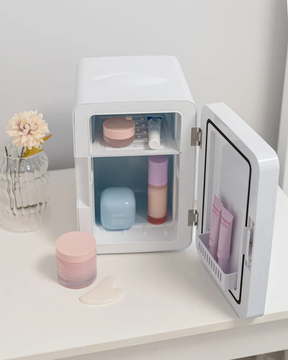 Nevera Cosméticos con espejo 6,5L - SANDER - Flamingueo