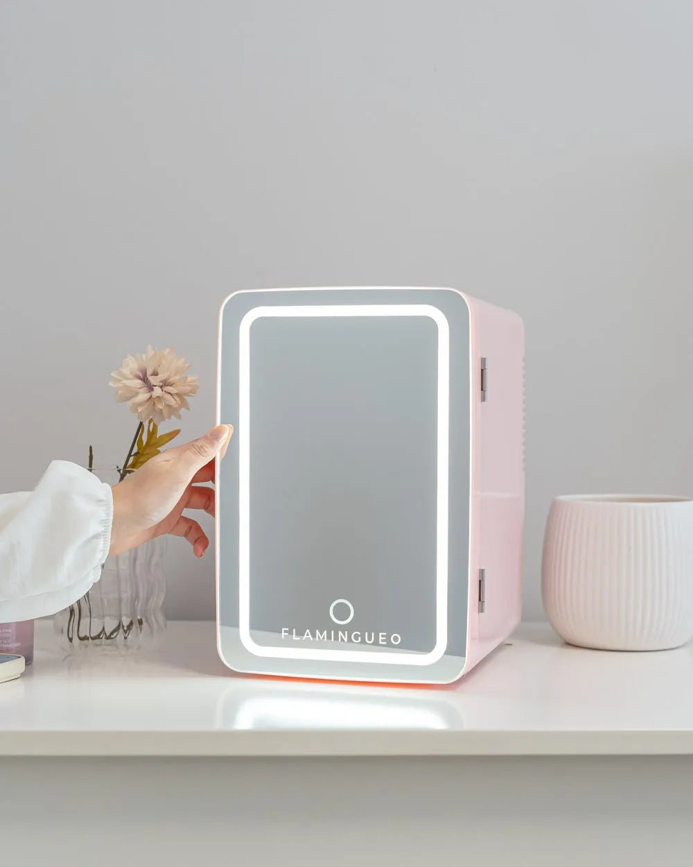 Nevera Cosméticos con espejo 6,5L - SANDER - Flamingueo