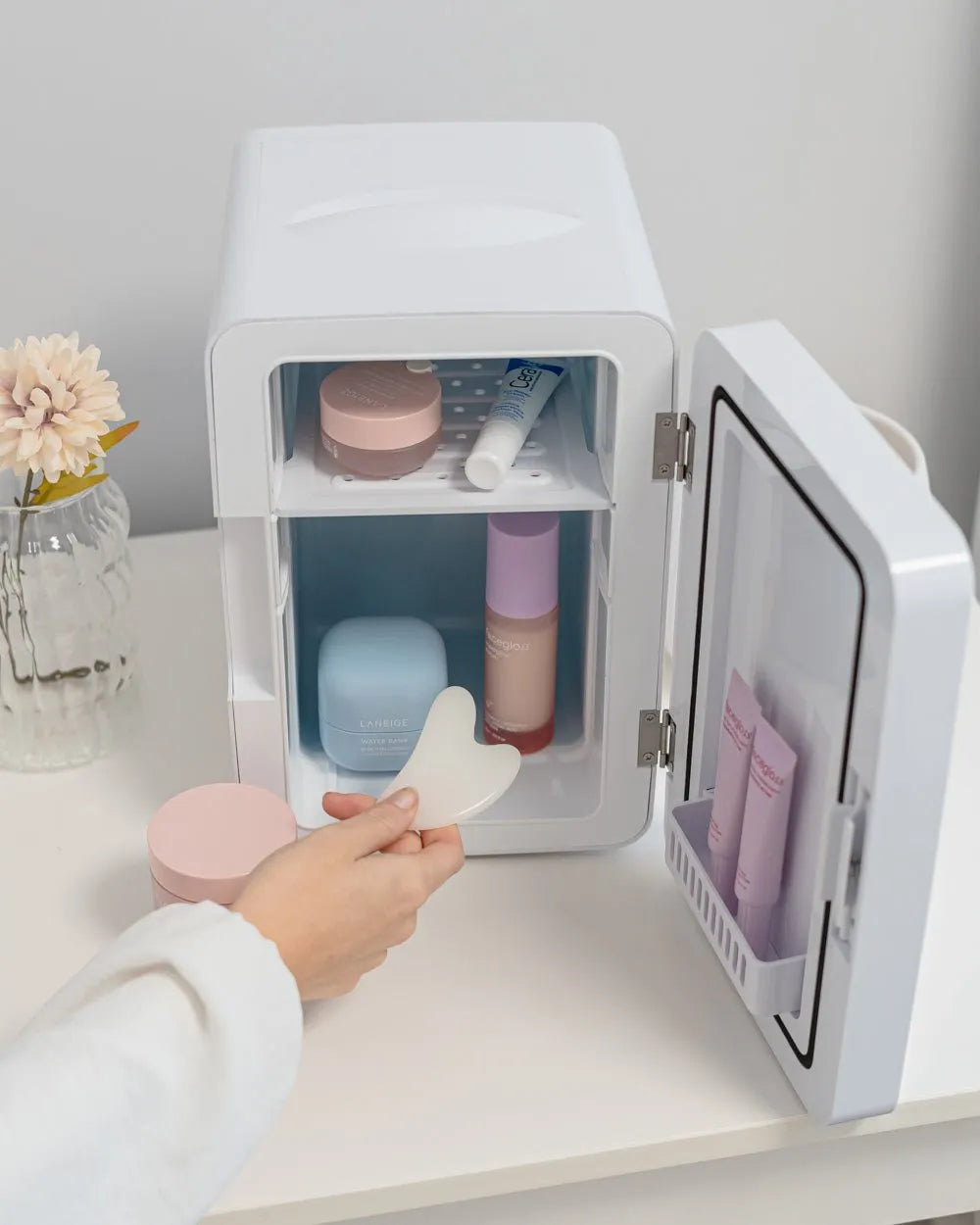 Nevera Cosméticos con espejo 6,5L - SANDER - Flamingueo