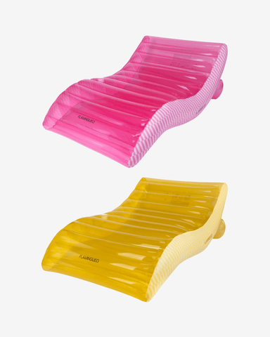 Pack of 2 Palermo floats - yellow and pink
