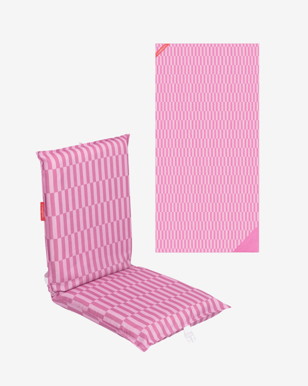 Pack respaldo y toalla - rosa - Flamingueo