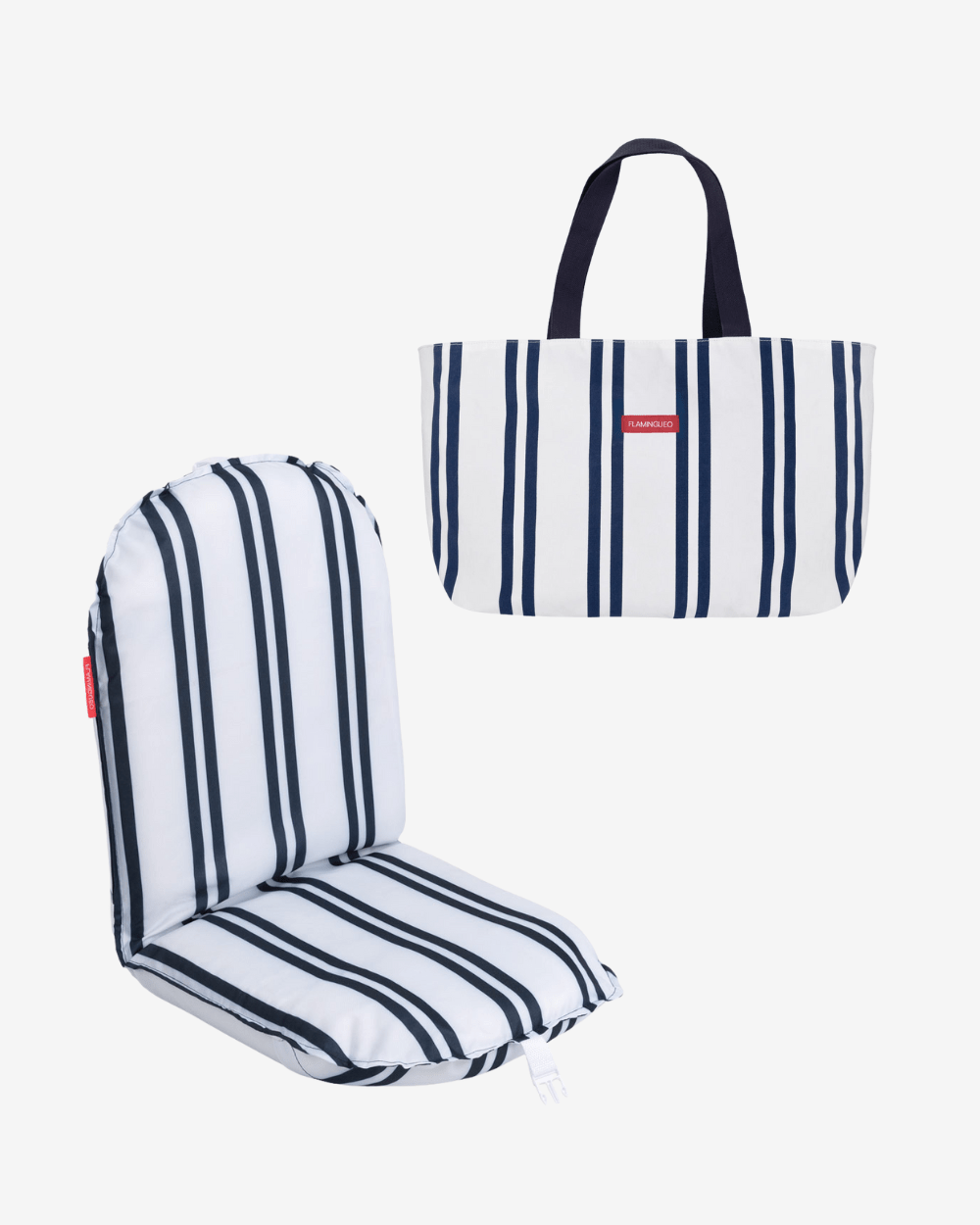 Pack respaldo y tote bag - azul - Flamingueo