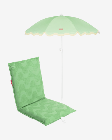 Umbrella and backrest pack - green