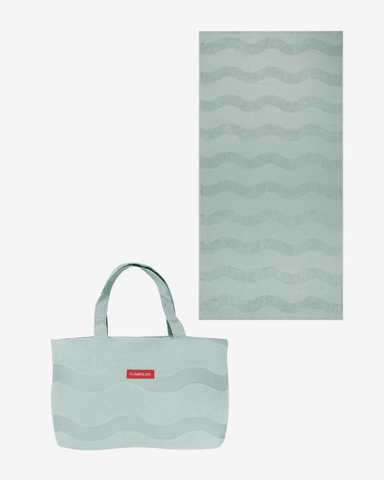 Tote bag and towel pack - aquamarine