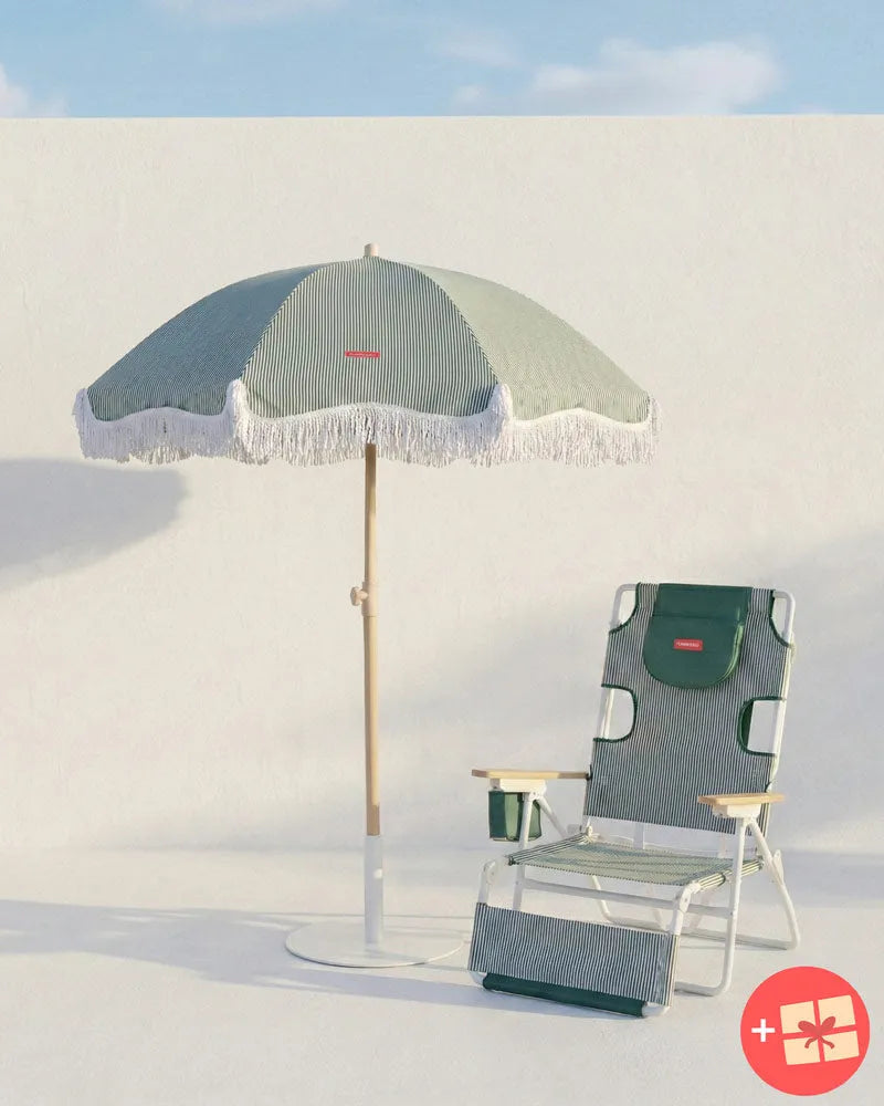 Umbrella and hammock pack - green