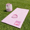 Pack toalla, gafas y mochila infantil - morado
