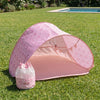 Pack tienda de playa y mochila infantil - rosa