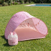 Pack tienda de playa y mochila infantil - rosa