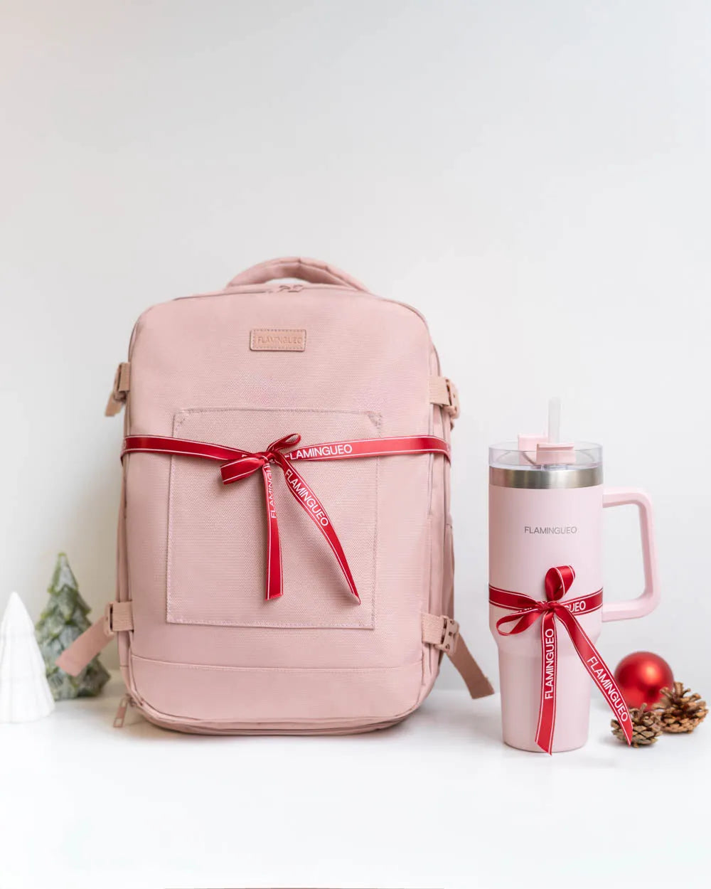 Pack mochila de viaje + termo