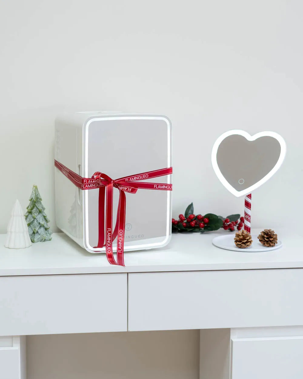 Pack nevera + espejo corazón