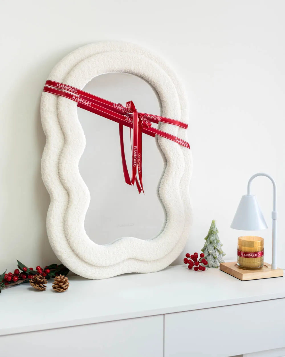 Pack espejo + lámpara velas