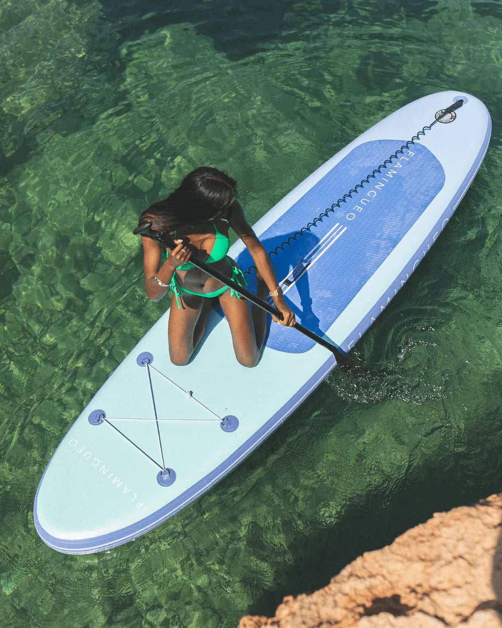Paddle surf azul/verde degradado - MOON - Flamingueo
