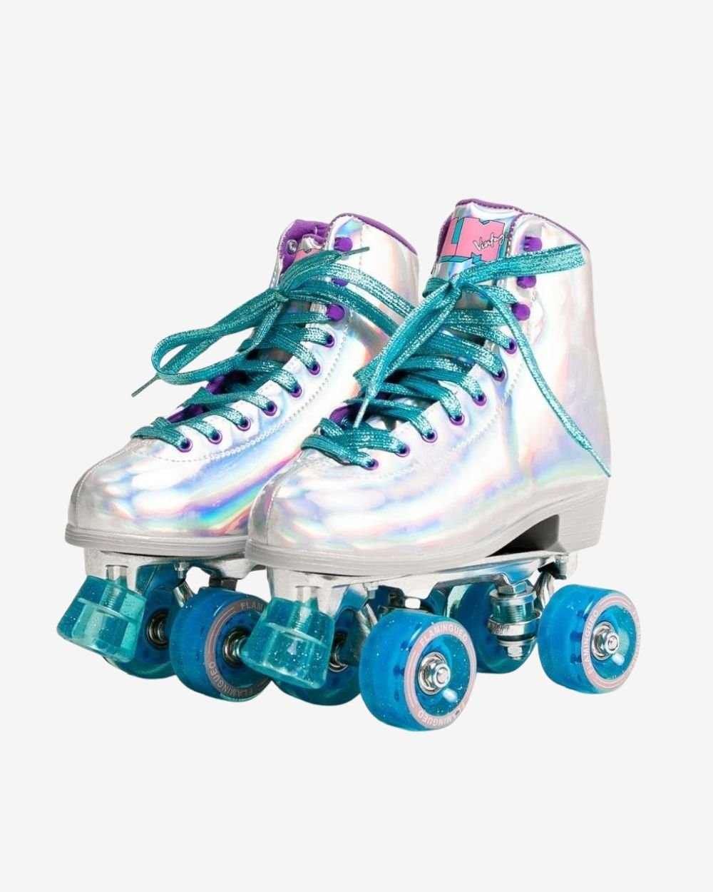 Patines 4 ruedas holográficos - BEVERLY - Flamingueo