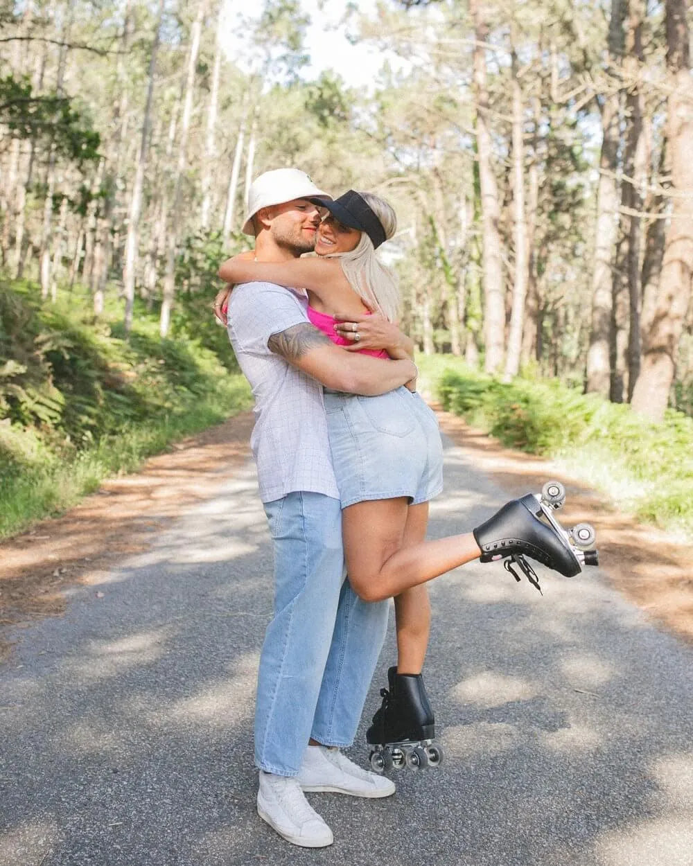 Pattini 4 ruote nero - VENEZIA - Flamingueo