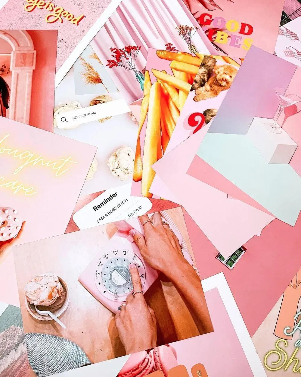 Set de 50 fotos - PINK ISLAND - Flamingueo