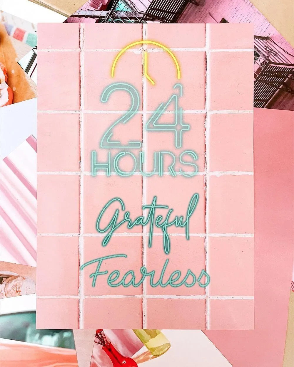 Set de 50 fotos - PINK ISLAND - Flamingueo