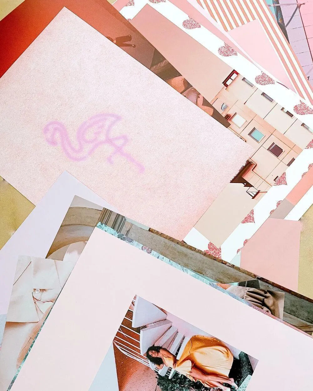 Set de 50 fotos - PINK ISLAND - Flamingueo