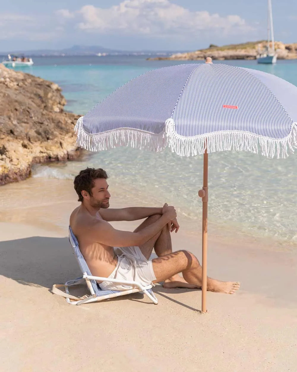 Kleiner blauer Strandkorb - EDEN - Flamingueo
