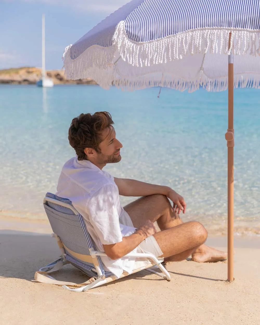 Kleiner blauer Strandkorb - EDEN - Flamingueo