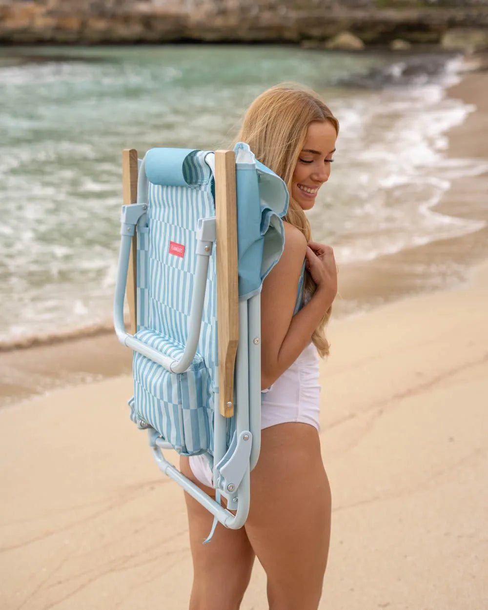 Silla plegable playa azul - ODIN - Flamingueo