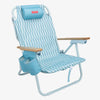 Blue folding beach chair - ODIN