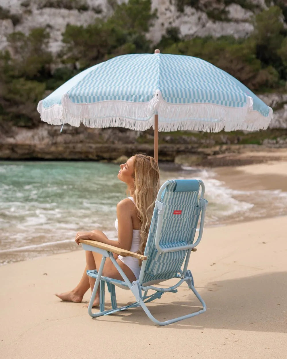 Silla plegable playa azul - ODIN - Flamingueo