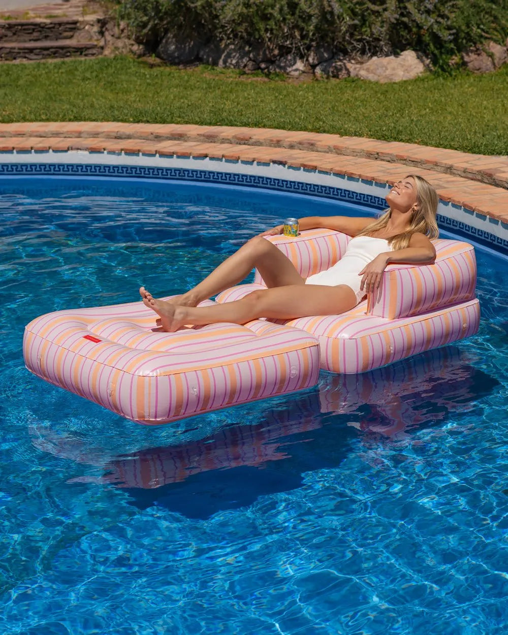 Sillón hinchable 2 en 1 - MARSALA - Flamingueo