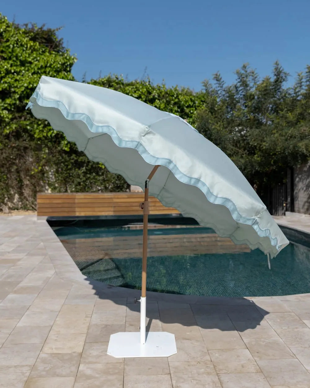 Sombrilla exterior aguamarina - BIANCA - Flamingueo