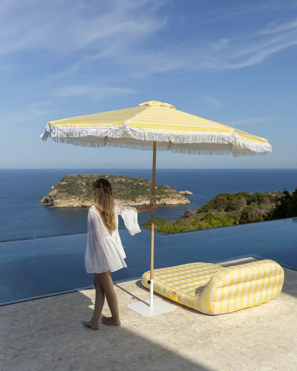 Sombrilla exterior amarilla - DORIA - Flamingueo