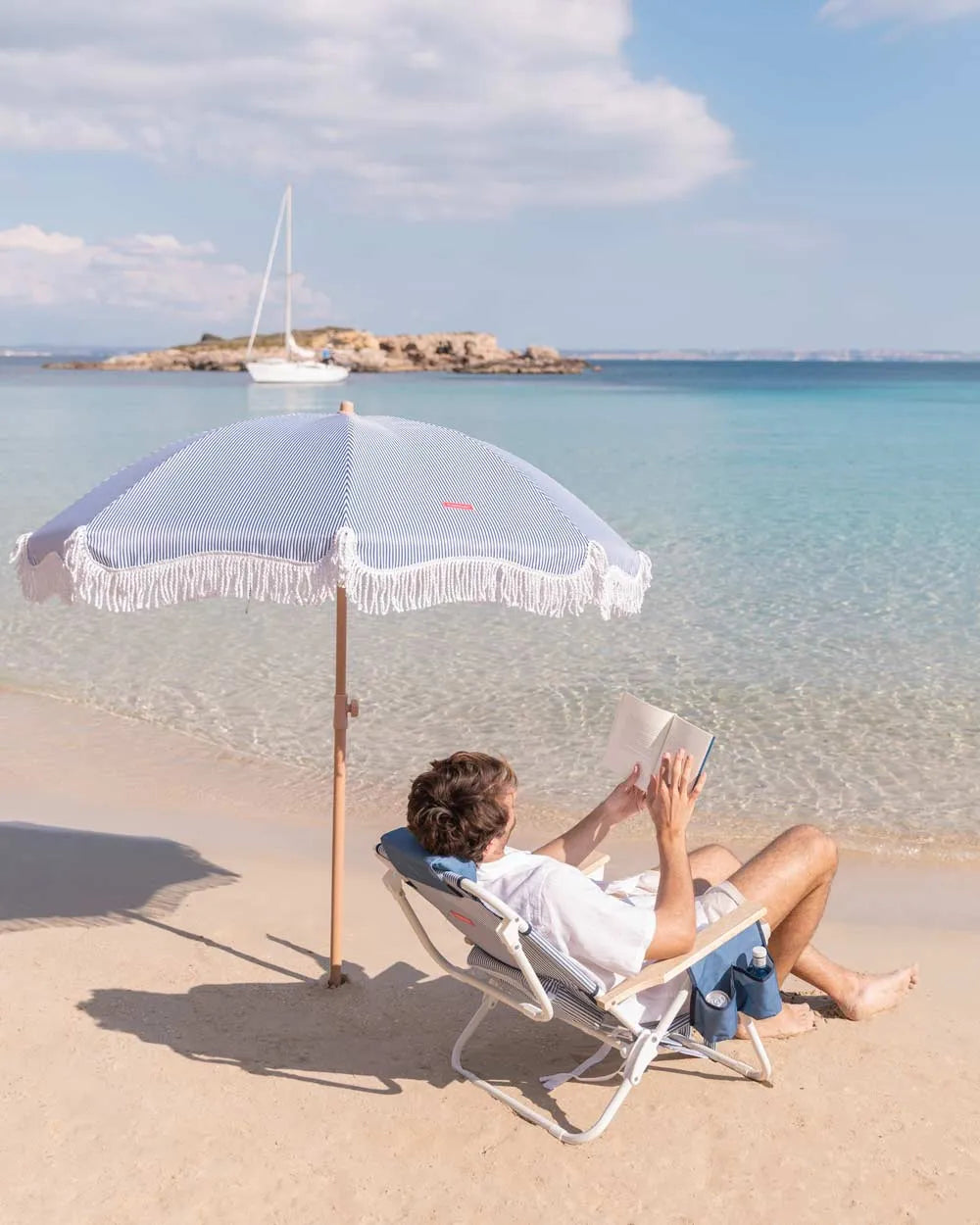 Sombrilla exterior azul - MARION - Flamingueo