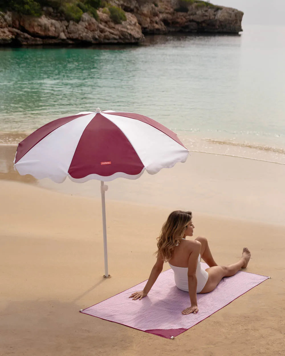 Sombrilla exterior granate - DANIA - Flamingueo