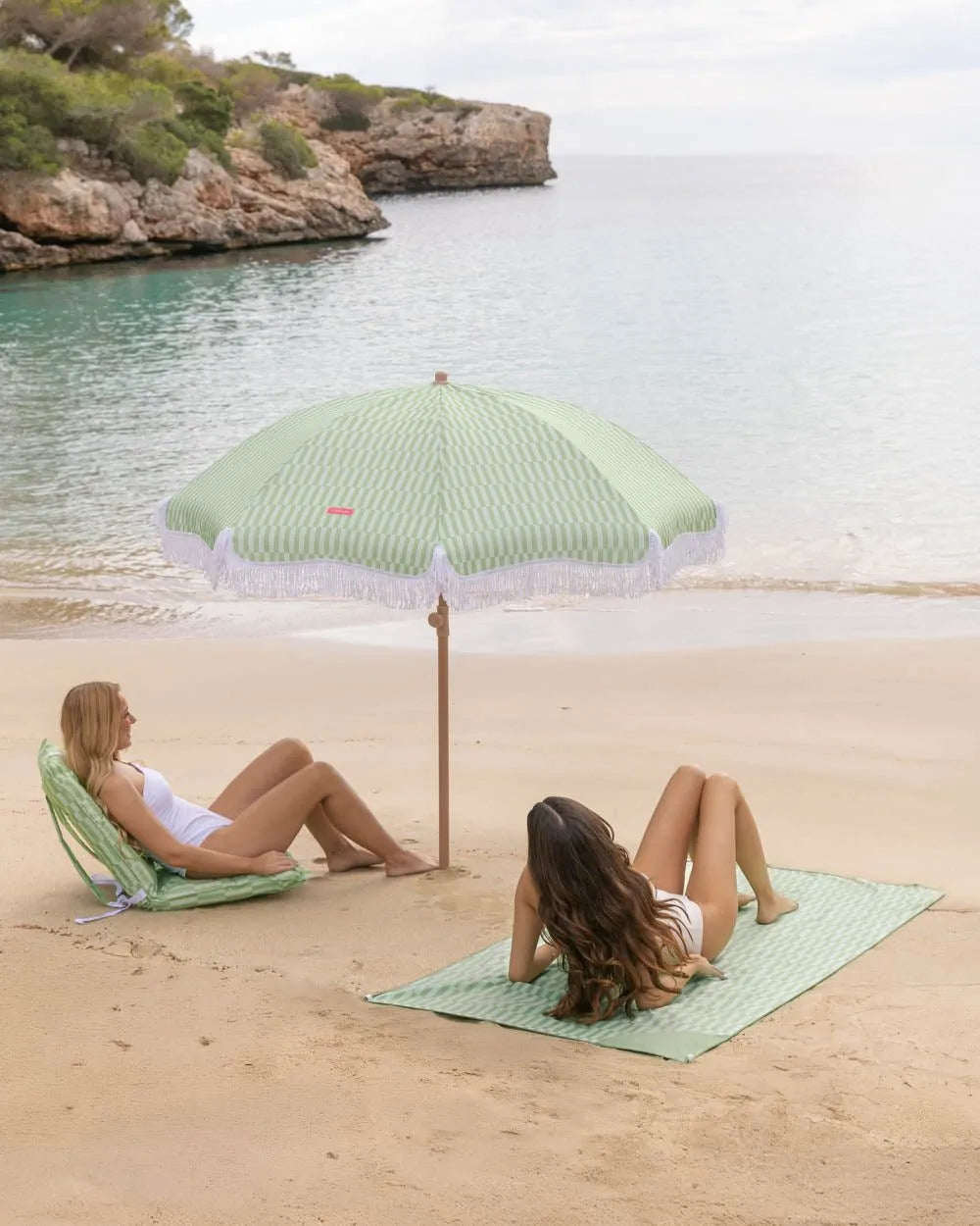 Sombrilla exterior verde - CARAMEL - Flamingueo