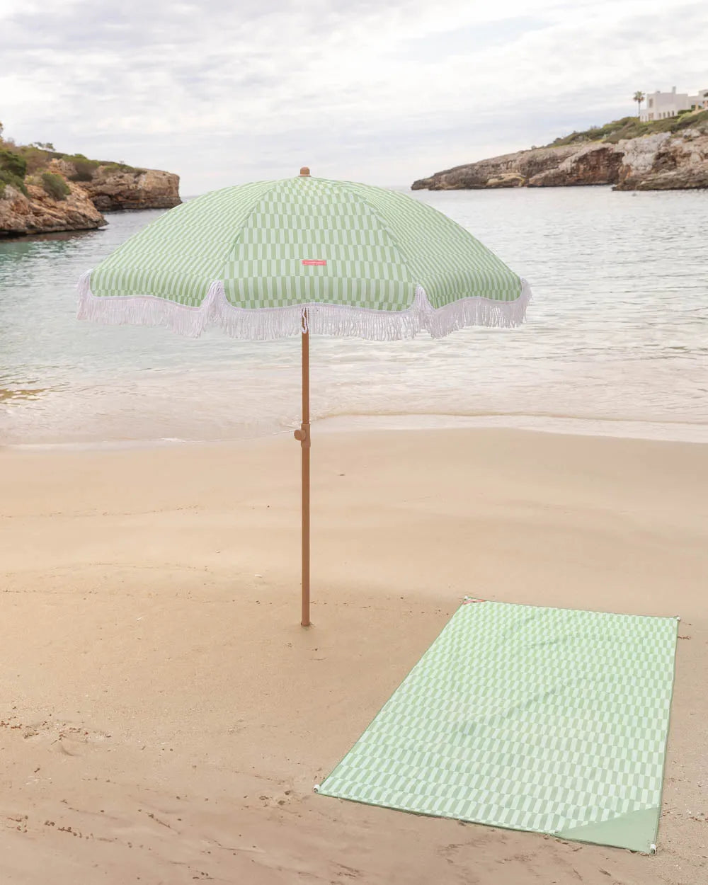 Sombrilla exterior verde - CARAMEL - Flamingueo