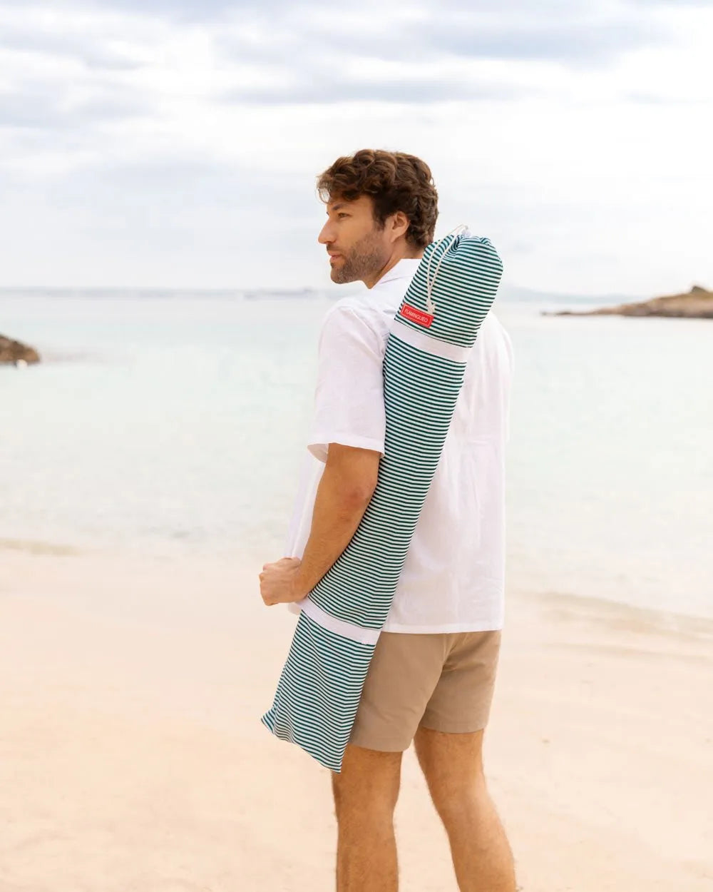 Sombrilla exterior verde - MARION - Flamingueo