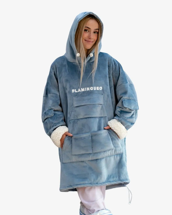 Sudadera Manta - HAGRID AZUL - Flamingueo