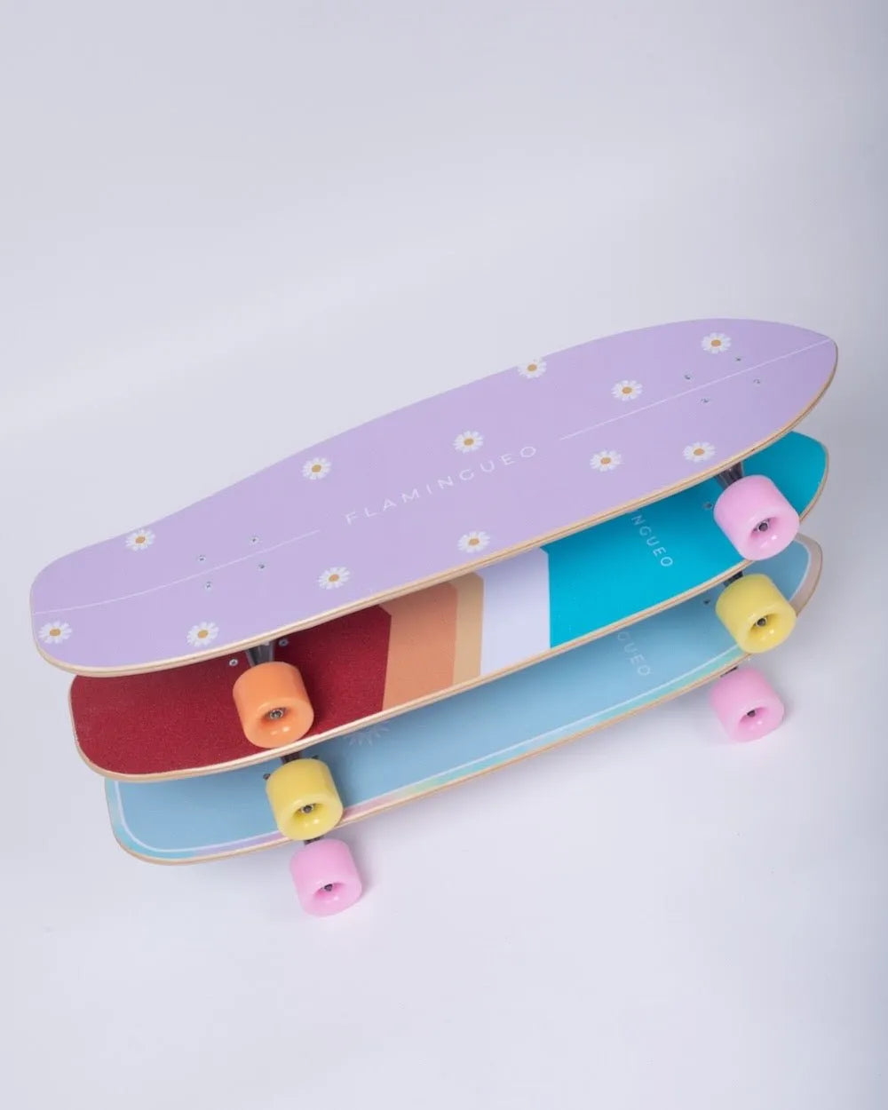 Tabla de Surfskate Lineas Multicolor - OSCAR - Flamingueo